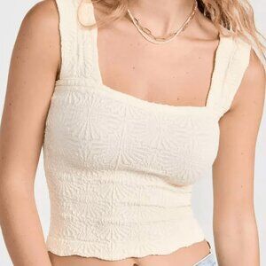 Ivory Free People Love Letter Cami - (M/L) Summer Tank - New w Tags - Never Worn